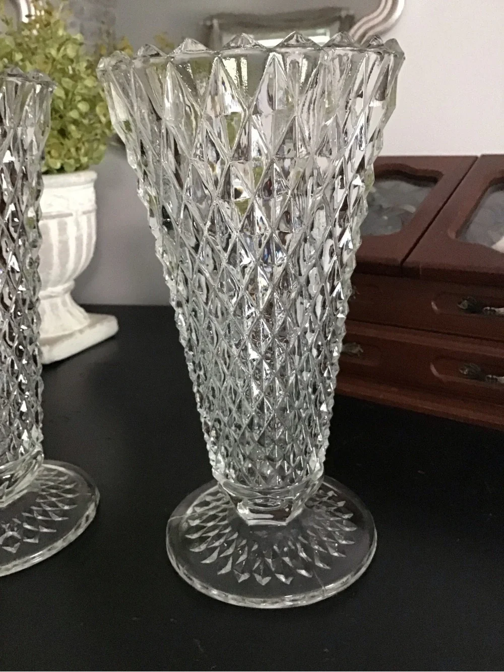 Indiana Glass pair indiana